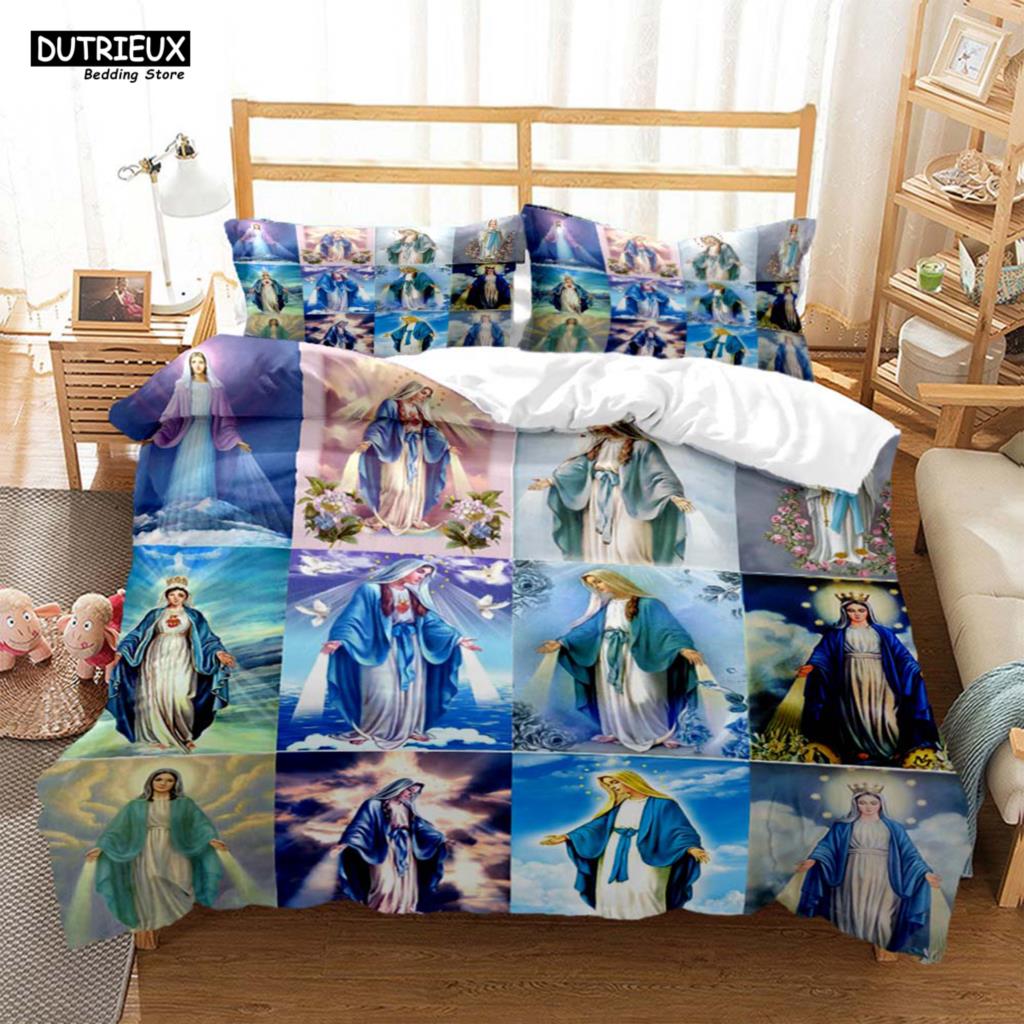 Bettdecke Gott Digitaldruck Polyester Bettwäsche-Sets Kinder Jungen Set Für Teenager Bettwäsche-Set Bett-Set Queen-Size Bettwäsche-Set