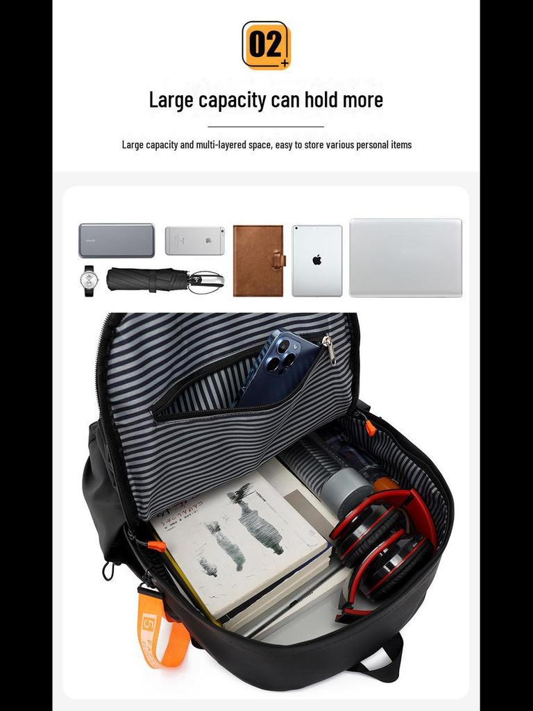 Versatile Large Capacity Nylon Backpack for Junior High School Students - Unisex Casual & Computer Compatible