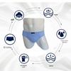 Herren Mid-Waist Baumwoll-Slips für mittleres und älteres Alter - Groß, Lockere Passform