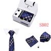 Men's Tie Gift Set: Striped & Polka Dot Tie, Pocket Square, Cufflinks