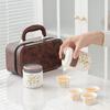 Teeset Chinesisches Goldseiden-Set Lingxue Handheld-Kanne Business Tragbar Geschäftsreise Auto Outdoor Camping Set