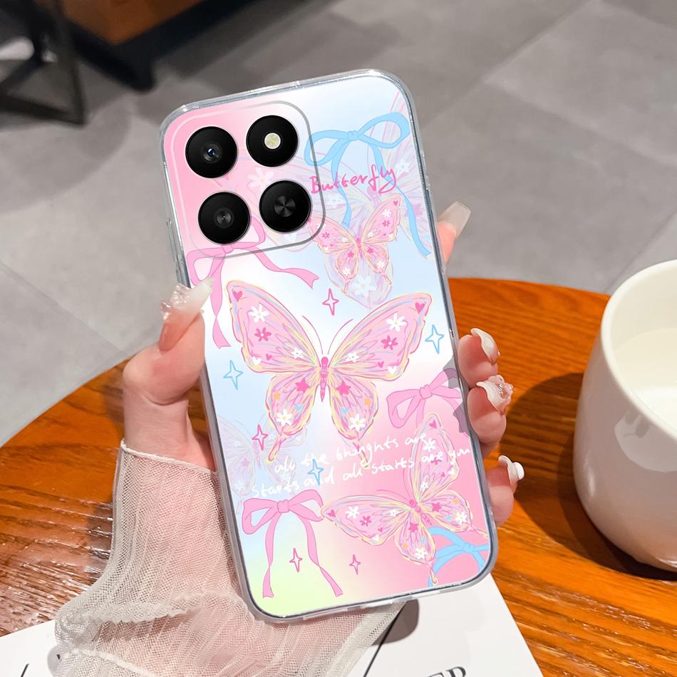 For Honor 400 Smart Phone Case Leisure Style Patterns Soft Silicone TPU Transparent Lightweight Cover For Honor400 Smart Bumper