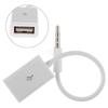 2.0 Female Conversion Cable for Car MP3 3.5mm Car AUX Audio Plug Socket To USB