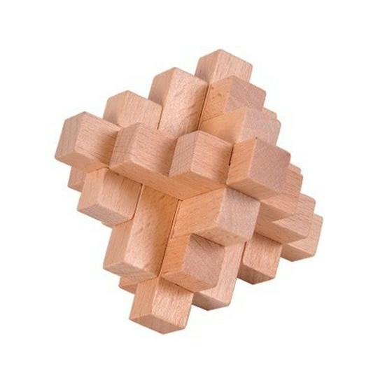 100-Piece Kongming Lock Wooden Puzzle Set for Kids and Adults