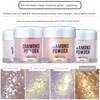 Red and Black Magic Diamond Glitter Powder for Makeup Artists, Sparkling Stage Makeup, Eyeshadow, Polarized Glitter, Body Highlight