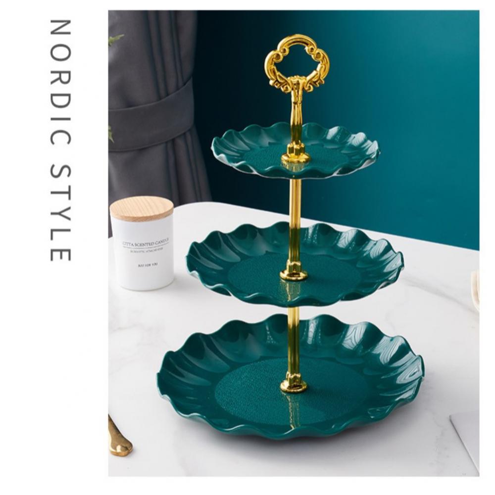 3patrový stojánek na košíčky držák na ovocný talíř dezerty svačina bonbóny stojan na bufet věž na vánoční svatbu dort podnos na dezerty