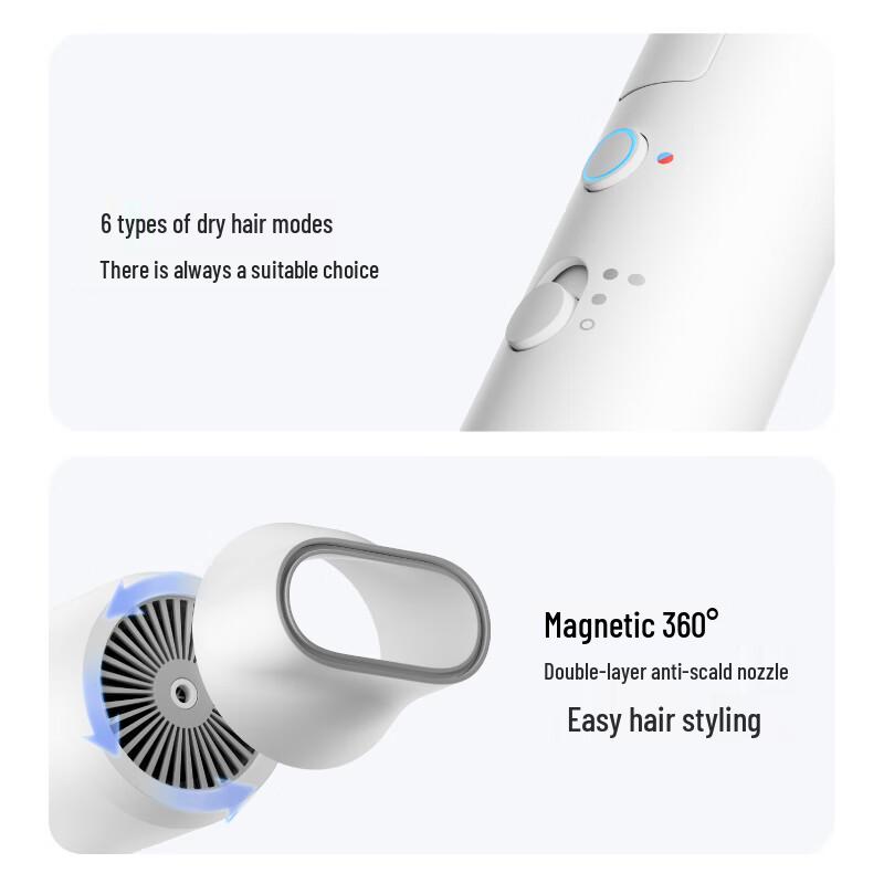 Jingdong Zao Foldable Negative Ion Hair Dryer CN Plug (adapter Included)