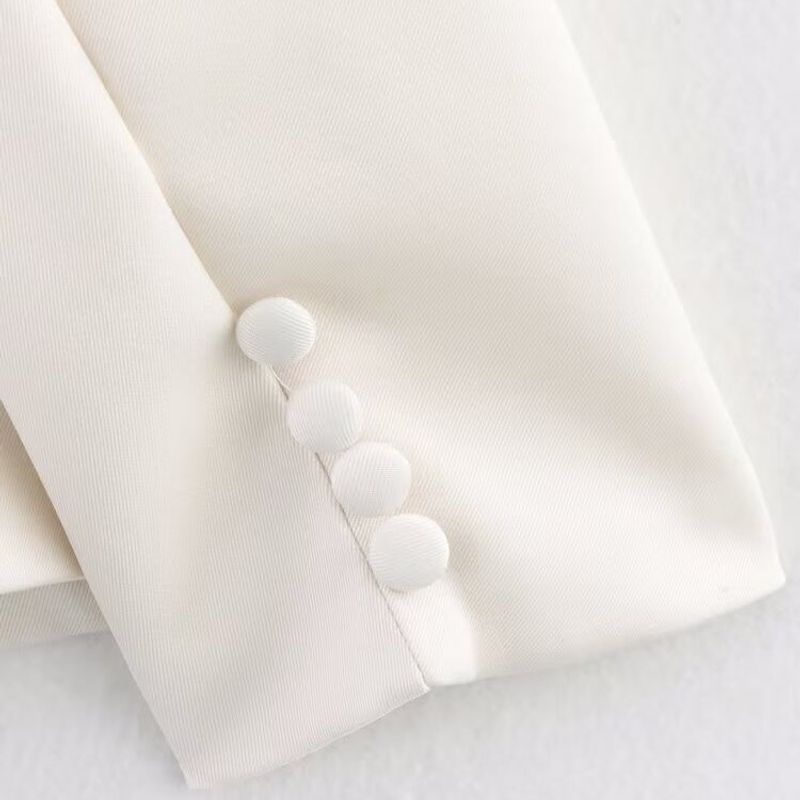 Kaslead New Women Clothes Western Style Versitile Fashion Solid Simple Thin Scarf Lapel Blazers