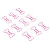 100Pcs Bone Shaped Paper Clips Pink Cute Paper Clips Stationery Accessories Mini Paper Clips  Office