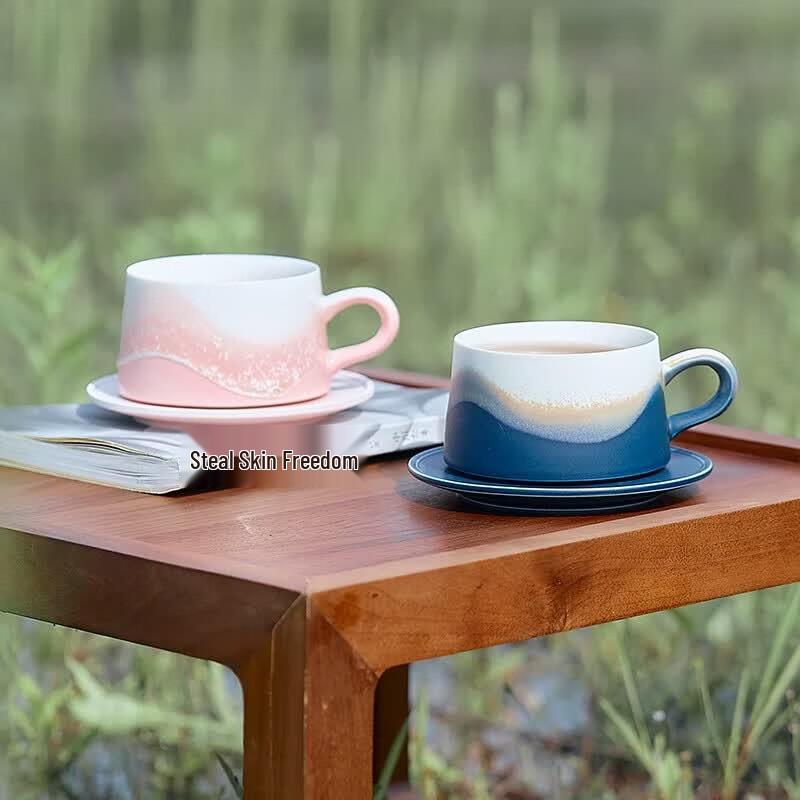 Elephant Series Latte Art Couple Coffee Mugs