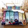 Sci-Fi Musical Anime Style Duvet Cover + 2 Pillowcases, ALIEN STAGE Printed Bedding Set Soft Material Holiday Birthday Gift