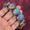Yellow Triplet Opal Bracelet, 925 Solid Sterling Silver Gemstone Jewelry, Handmade Bracelet, For Memorial Day