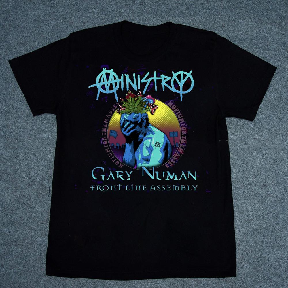 Ministry Spring 2024 Tour With Gary Numan Band Fan T Shirt Size S-5XL Unisex T-Shirt XXL