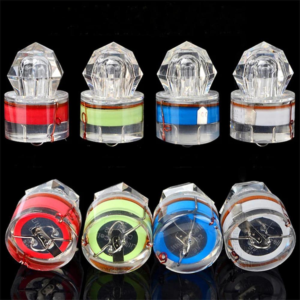 10pcs/Set Mini LED Waterproof Fishing Bait Light LED Deep Drop Underwater Lure Lighting Waterproof Fishing Bait Light Lure Squid