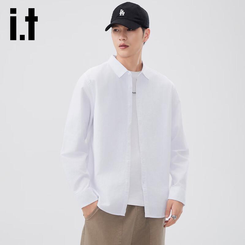 Izzueit Men's Pure Cotton Long Sleeve Casual Shirt
