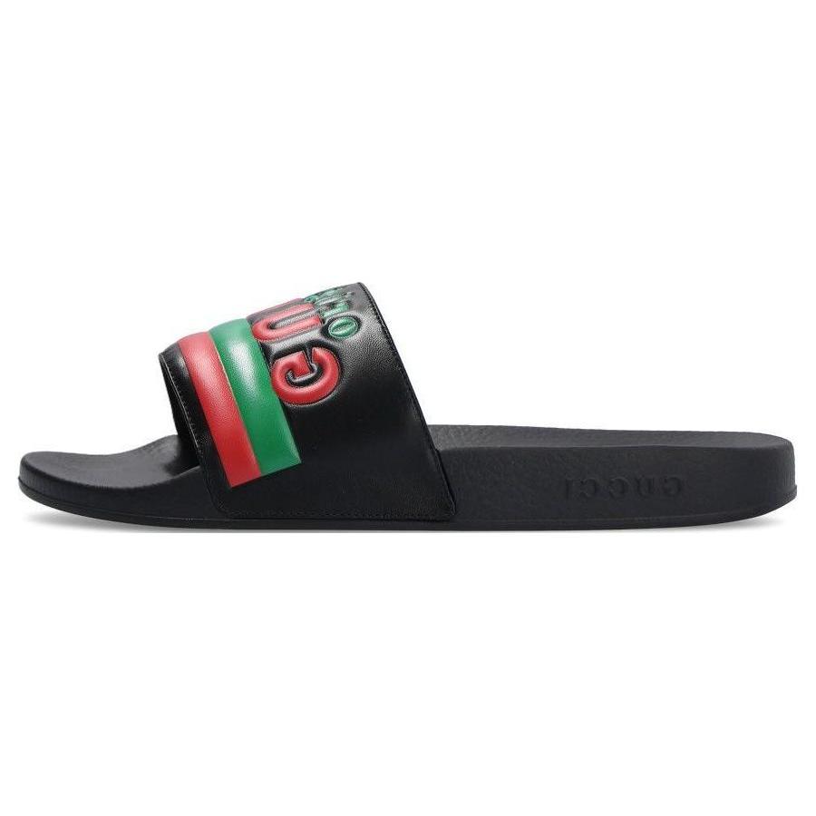 Gucci Snímek 'Černý' (Unisex) Černé pantofle 632183 DIR00 1000