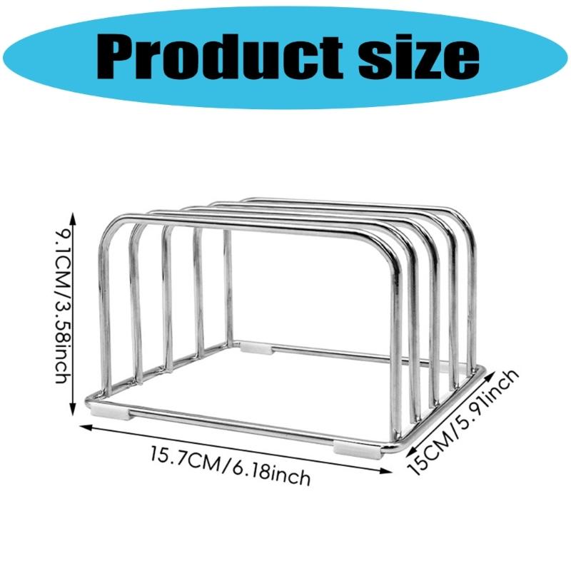 Premium Nonrust Steel Cutting Board Organizers Wall Mounted Space Saving Kitchen Storage Rack For Cutter Utensils Easy Installation