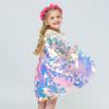 2019 new girls mermaid cape European and American foreign trade shiny beads cute princess sweet cape