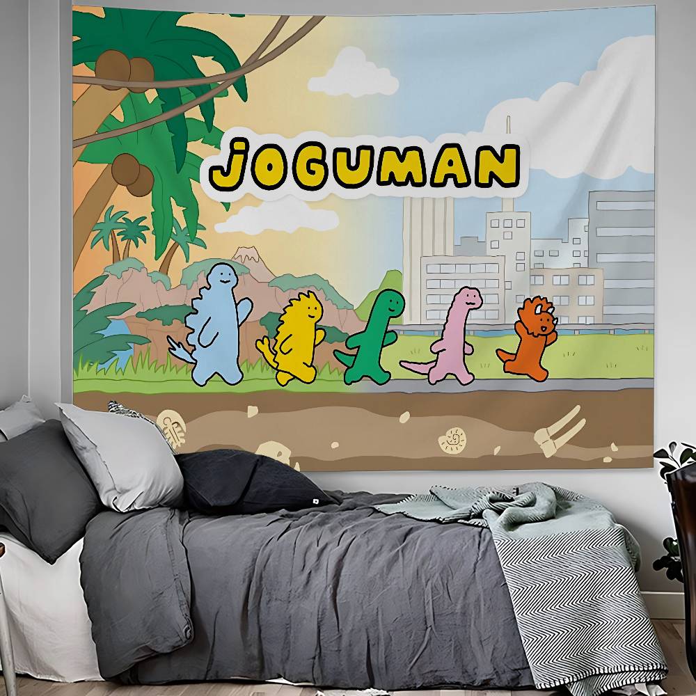 Cartoon JJoguman SStudio Cartoon Tapestry Hippie Floral Wall Tapestry Dormitory Decoration Artist Home Decoration 100X70CM