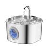 Intelligente Edelstahl-Haustier-Wasserfontäne mit kabellosem Laden
