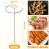 50 stuks Voedsel Steak Prikker Rond BBQ Prikker Barbecue Kebab Warmteverdeling BBQ Prikkers Steak Prikker voor Grillen Bakken Kamperen