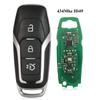 Jingyuqin Remote Car Key for Ford Mondeo Explorer Mustang Focus Fusion S-Max Galaxy KeylessGo 315/433/868/902Mhz ID49 Control