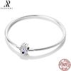 20 Style Original 17CM-20CM 925 Silver Snake Basic Bracelet Heart Moon Star Women DIY CZ Jewelry Fit Beads Charm
