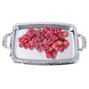 Luxury Stainless Steel Storage Tray with Handle Cosmetic Jewelry Display Plate Hotel Restaurant Serving Dish Silver