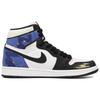 Jordan Air Jordan 1 Retro High OG Leather High top Vintage Basketball Shoes Unisex Blue Black 555088-603(Team4-)
