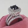 European & American Fashion Ring: Square Colored Diamond, Women's Daily/Wedding/Banquet R4898