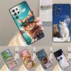 Cute and Funny Originality Cat Phone Case Cover For Samsung Galaxy S24 S25 Ultra S21 S22 Ultra S10E Note 10 Plus 20 FE S23