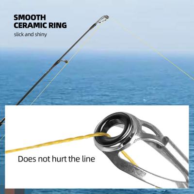 Fishing Rod Guide Ring Portable Fishing Rod Tip Rust Proof Guide Ring with Storage Box for Saltwater Freshwater Fishing