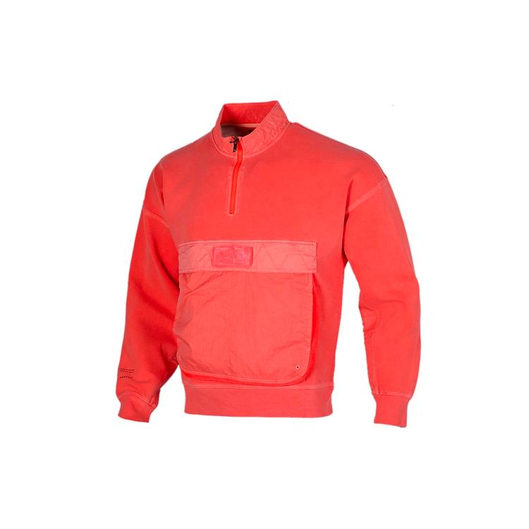 Jordan Sweatshirts Men s Red Stand Collar Moderate Regular CJ5998-612 L