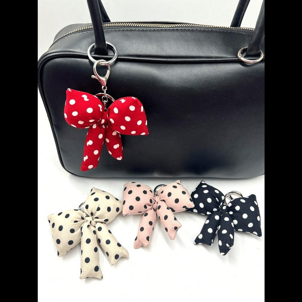 Portachiavi Imbottito Rosa Carino con Fiocco Ciondolo per Borsa Stile Ragazza Giovane Fiocchi Regali Estivi per Damigelle d'Onore