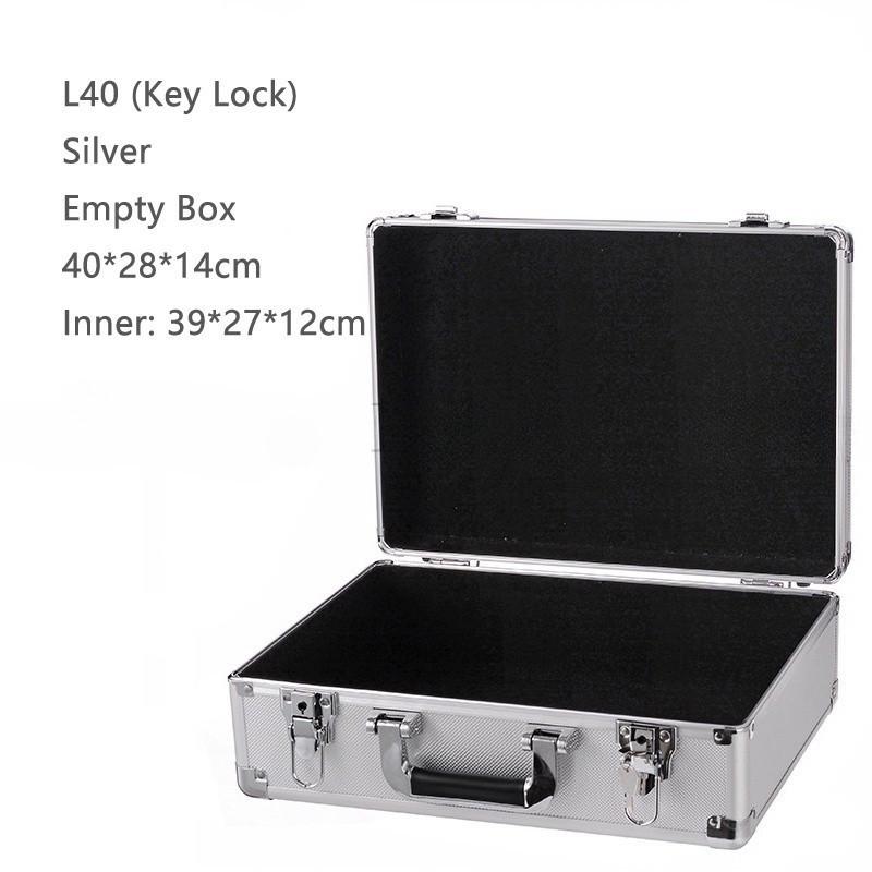 Handheld Tool Box with Lock Portable Aluminum Carry Case Password Safety Equipment Instrument Storage Travel