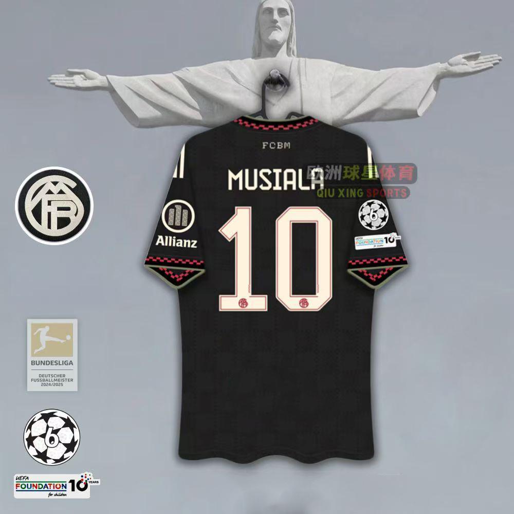 UEFA Champions League 2526 Bayern Monaco Maglia Erke N.. 10 Musiara Muller Kane Olise Edizione Giocatore Fan Bambini