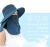 Gergeous UV Protection Outdoor Summer Sun Wide Perfect for and More Women's Hat, Hat, Cap, Protection, Brim, Foldable, Lightweight, Farming,