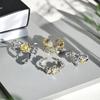 Mittelalterliches Französisches Nischen-Design Farbseparation Gänseblümchen Öffnungsring Schleife Hochwertiges Gefühl Personalisierter Mode-Ring