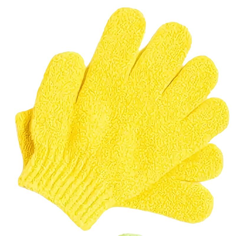 20 Stück Duschhandschuhe, 100% Nylon Doppelseitige Peelinghandschuhe, Geeignet für Schönheit, Hydrotherapie, Massage, Hellbeige, Dusche, Körperpeeling-Zubehör