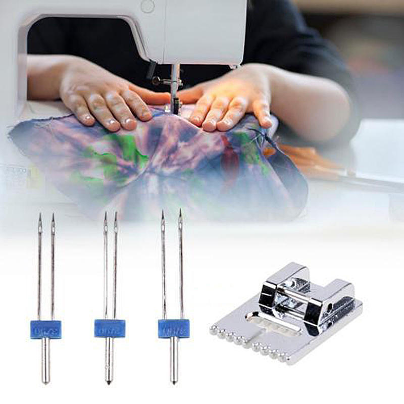 

3 x Двухместный иглы булавки, швейная машина размер 2.0/90,3.0/90,4.0/90 задать синий