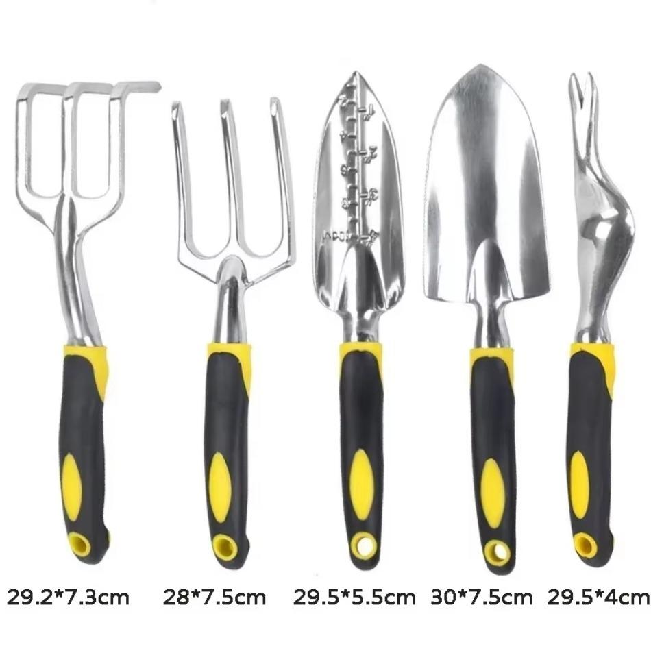 4 Pcs/Set Succulent Flower Shovel Garden Tool Set Combination of Flower Planting Potted Plant Gardening Tools Stainless Steel