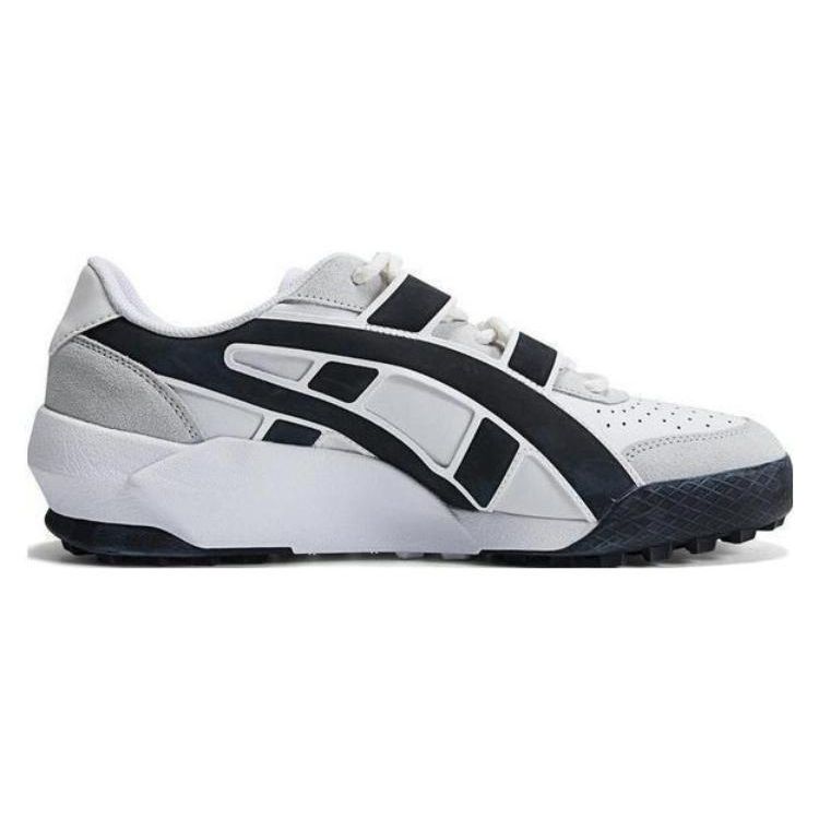 Onitsuka Tiger Big Logo Trainer Leather Casual Sports Shoes Unisex sneaker Gray Black 1183B774-100