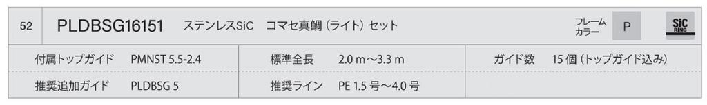 Fuji Комплект направляющих для стержней PLDB размера SG16151 из нержавеющей стали SIC (9933)