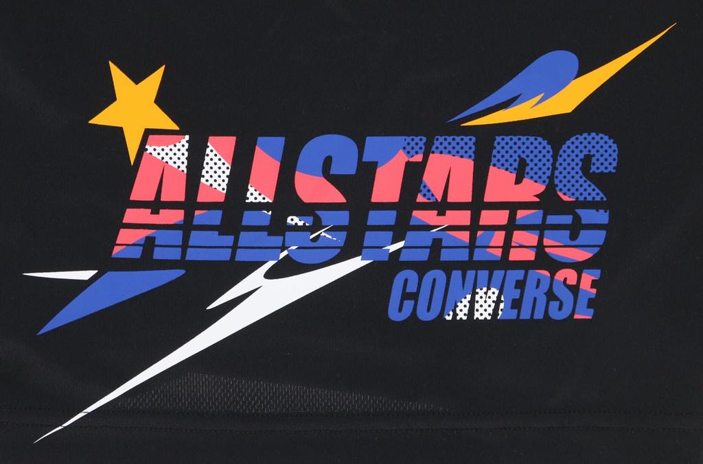 Converse CB442857 Basketball Junior Practice Pants Black X White Shorts, (with Pockets), Sweat-Absorbent, Quick-Drying, Kids,