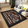Retro Vintage Motorcycle Area Rug Large,Carpet Rug for Living Room Bedroom Sofa,Kitchen Bathroom Doormat Non-slip Floor Mat Gift