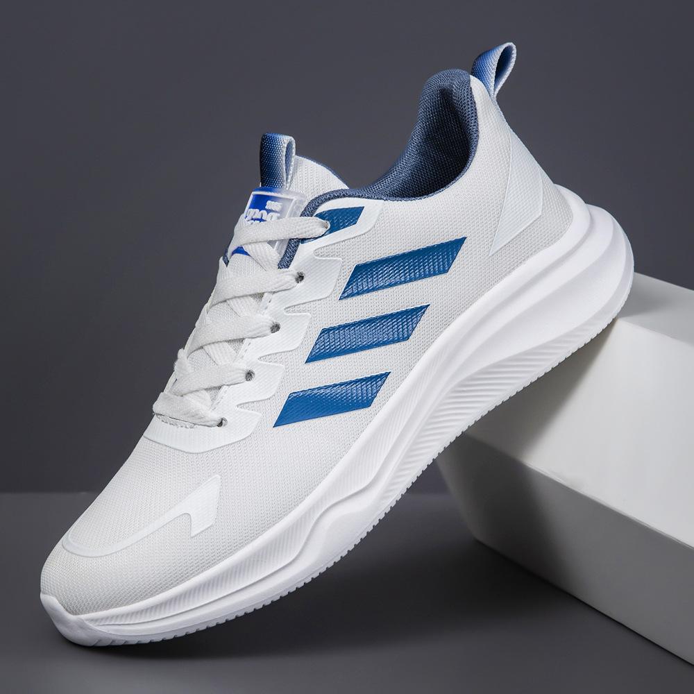 

New large-size men s shoes autumn new breathable sports shoes ultra-light and versatile cold sticky outdoor running shoes three bars 45