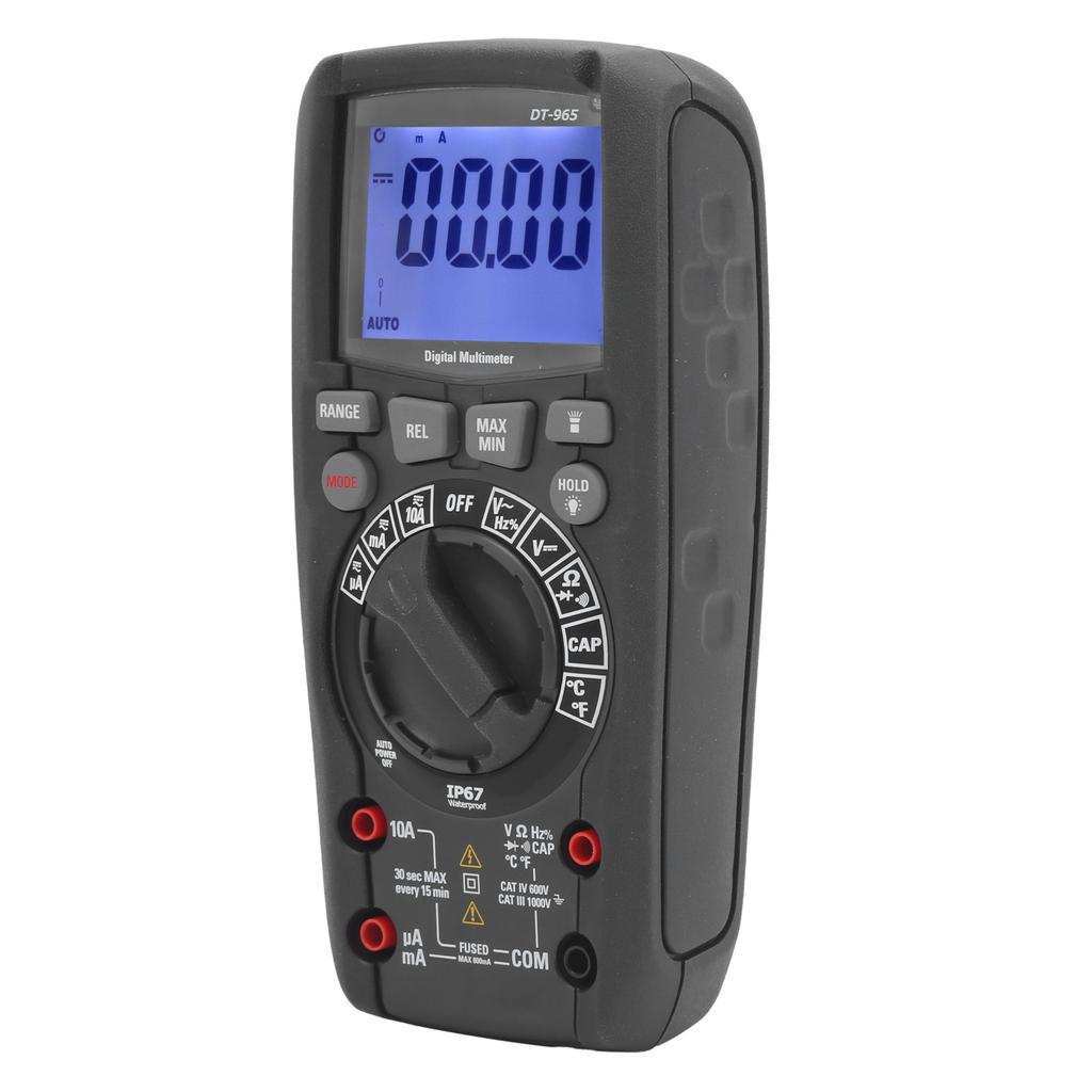 Digital Multimeter AC DC Voltage Current Resistance Capacitance Frequency Tester 6000 Counts