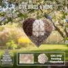 Bird Nesting Heart Refillable Hangable Outdoor Holder Fiber Bird Nesting Material for Parakeet Hummingbird Cockatiel Canary