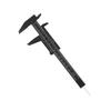 150mm High Accuracy Plastic Double Rule Scale Vernier Caliper Measuring Tool 0.5mm(Black)