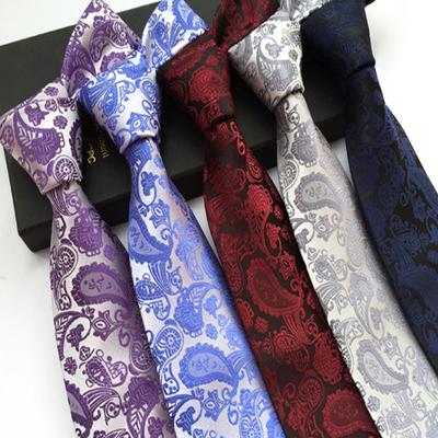 Polyester Cashew Flower Paisley Pattern 18 Colors Men'S Tie